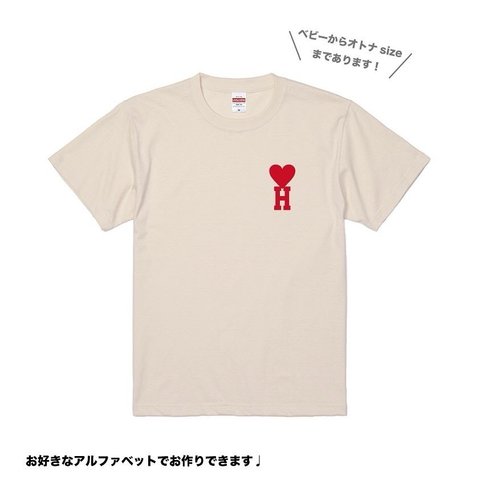 トランプイニシャル☆半袖Tシャツ.長袖. ロンパース☆名入れ☆誕生日やプレゼントにも♡