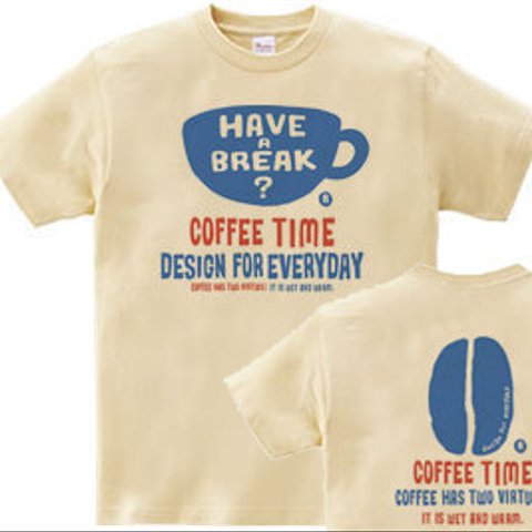 coffee time-～have a break?～ 150.160（女性M.L）　Tシャツ【受注生産品】