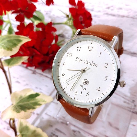 バラの腕時計