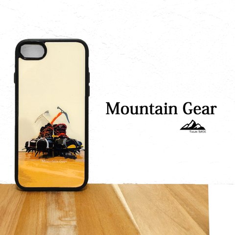 マウンテンギア 登山靴 アイゼン ピッケル iphone スマホケース 登山 山 アウトドア 登山道具