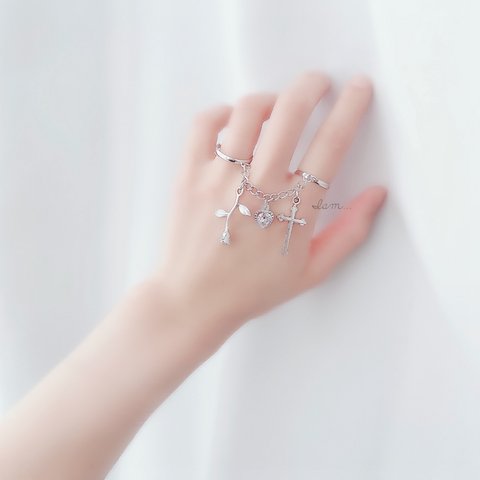 sweet charm double ring