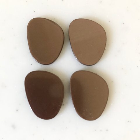 Dark Brown Distorted Oval Cabochons