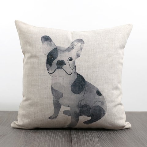 クッションカバー パグ 45×45cm 犬 北欧デザイン jubileecushionse812a