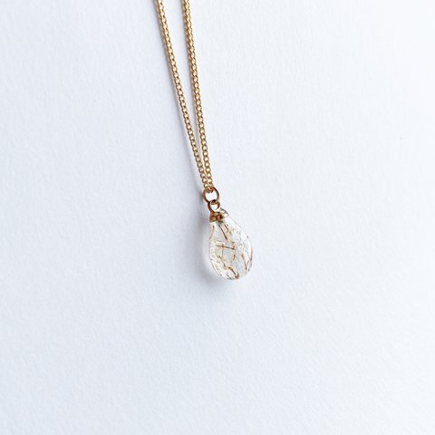 drop  flower necklace（white）