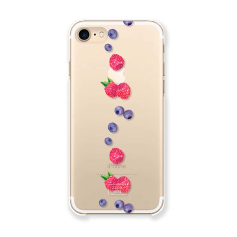 Berry × Berry＊　iPhone11/iPhone11Pro/iPhoneXS/iPhoneXR/iPhoneXSMax/iPhone8/iPhoneSE/クリアケース