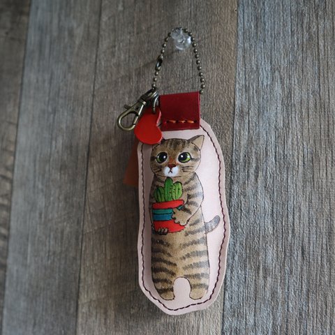 猫ちゃんのバッグチャームorキーホルダーC