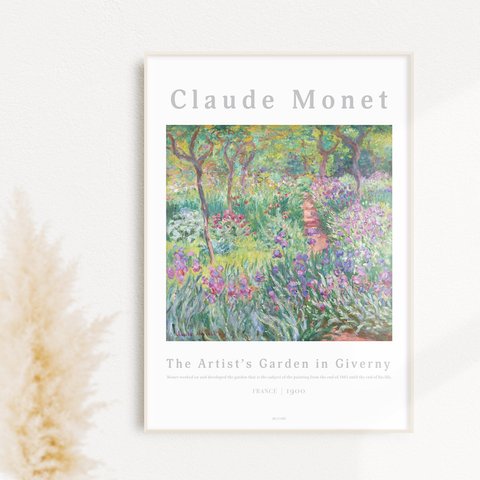 The Artist’s Garden in Giverny | AP092 | クロード・モネ アートポスター 絵画 植物 花 庭