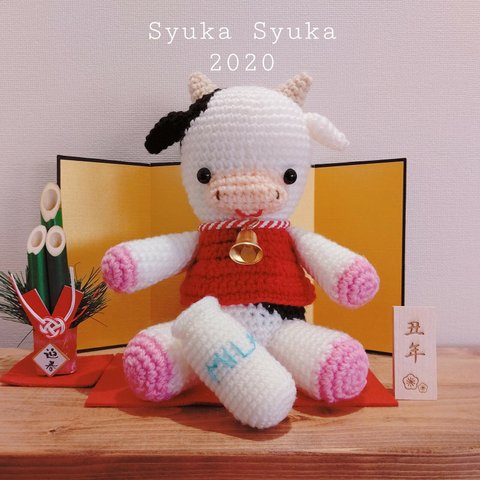 【Syuka Syuka】作品キット/『あみぐるみ/うし』