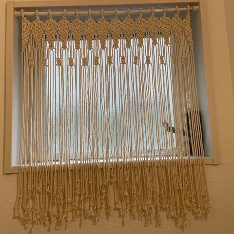 マクラメ編み　カーテン