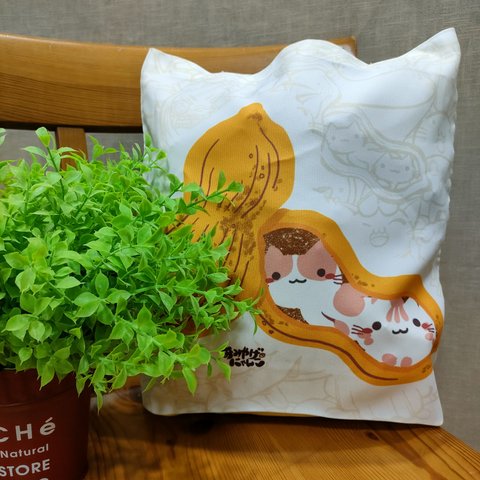 トートバック「ぴーにゃつ＆めんにゃいこ」