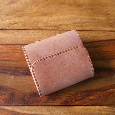  【F様オーダー品】　Mini3 システム手帳 Brandy Brown 【Flap】