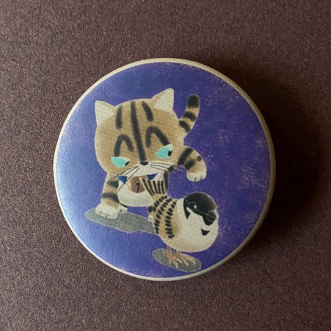 「猫のちゃっと」の 缶バッジ　☆　PUN is a CAT