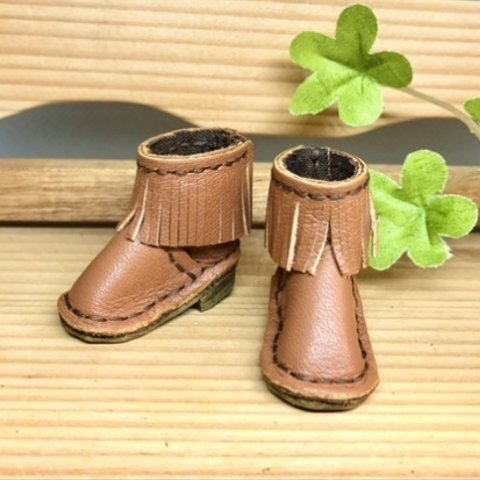 森き　ショートフリンジウエスタン　miniature boots.