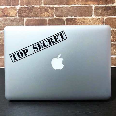 キレイにはがせるステッカー パソコン 賃貸物件 壁OK TOP SECRET