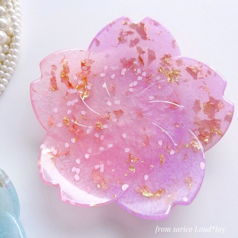 桜　トレイ　小物入れ　アクセサリートレイ　ディスプレイ