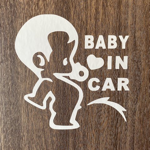 baby in car ベビーインカー 車ステッカー カーステッカー