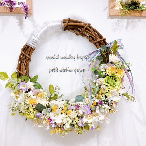 wedding wreath boupuet(受注制作)再販
