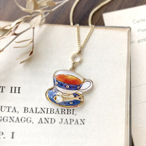 Breakfast teacup necklace｜朝食のティーカップネックレス〔紅茶シリーズ〕