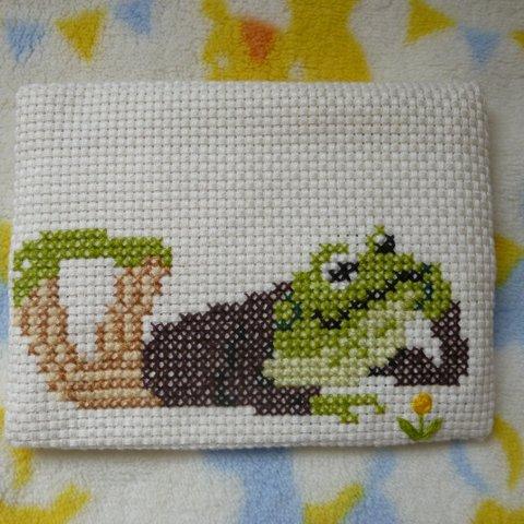 ポケットティッシュケース　　Frog　🐸