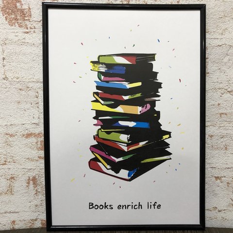 アートポスター　Books enrich life