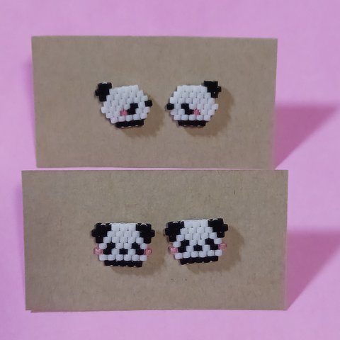 パンダのピアス🐼💓2点セット✨