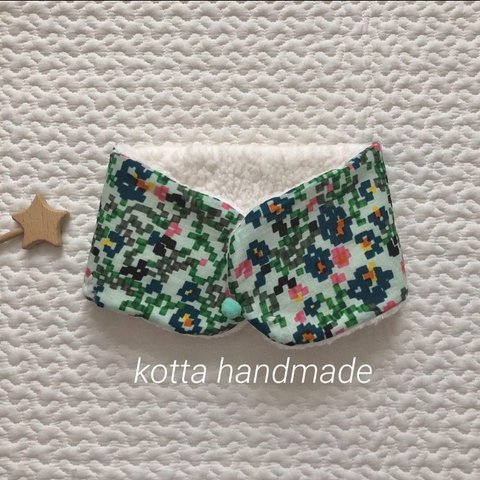 new//flower bed ハンドメイド キッズマフラー ミナペルホネン