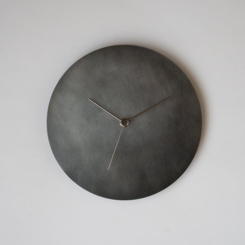  【受注製作】壁掛け時計−タイプ2/鉄　minimal wall clock <DISK-type2> / iron