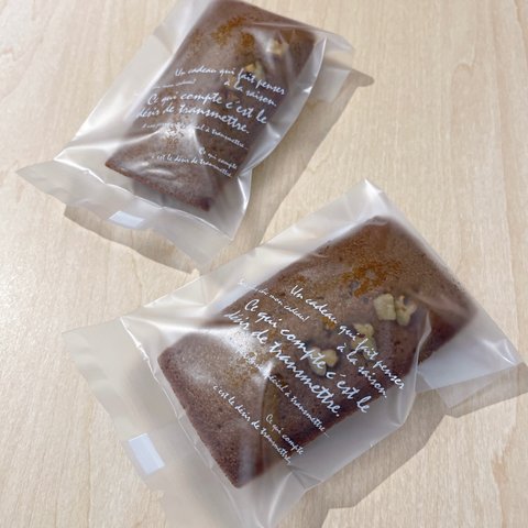 New  フィナンシェ・エスプレッソ（ピーカンナッツ）６個　☆焼き菓子　焦がしバター　アーモンドエスプレッソ　コーヒー　ピーカンナッツ☆