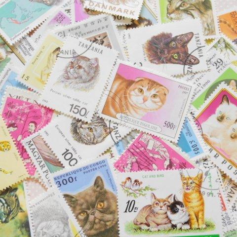 外国切手（ネコ科）３０枚セット