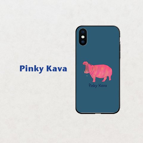 【Pinky Kava】インディゴブルー  スマホケース　iphone android ほぼ全機種対応