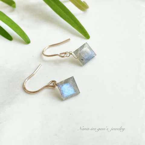 14kgf  labradorite pierce