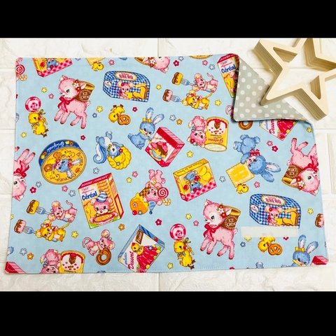 ランチョンマット☆25×35cm ブルー【ときめきフレンズ・バンビ】 ★RM.169170｜通園通学用のかわいい巾着袋や入園オーダーHoshizora☆ほしぞら