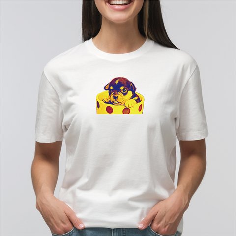 チワワ Tシャツ イラスト 写真 印刷 【名入れOK】 プリント tシャツ かわいい