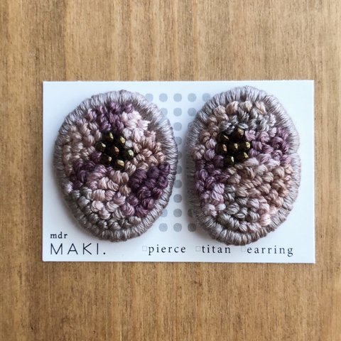 つぶつぶ刺繍／ドライフラワー(受注製作)