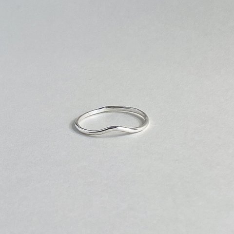 【再販】- Silver - Curving Ring 