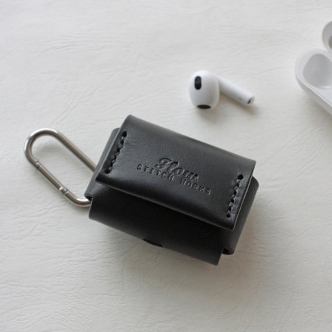 一枚革Air Pods Case [ブラック]