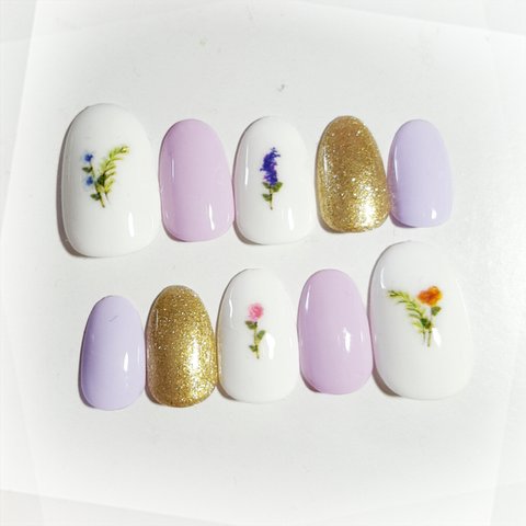 Botanical Nail Purple