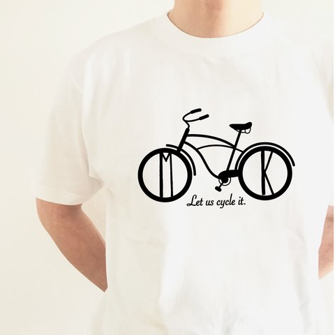 イニシャル入り 自転車Tシャツ