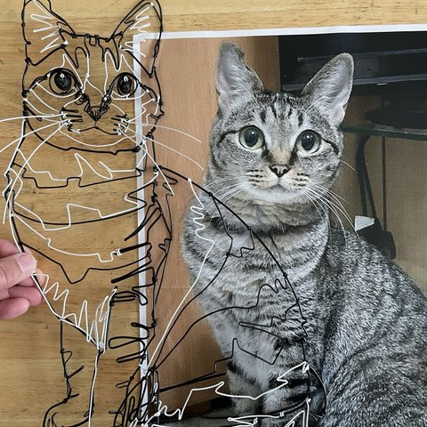 あや京都様専用ねこワイヤーアート