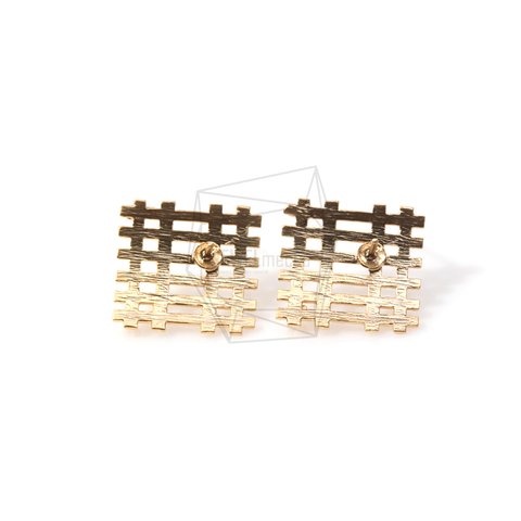 ERG-269-MG【2個入り】ダイヤモンドグリッドピアス,Diamonds Grid Ear Post