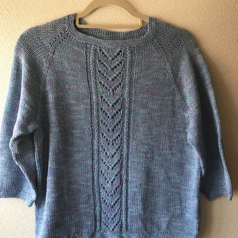手編みのサマーセーター