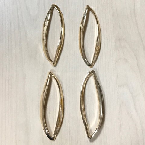 GOLD METAL DESIGN HOOP PARTS