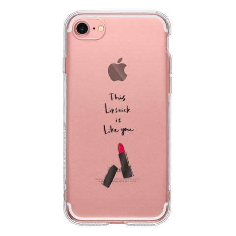 lipstick-red 13 12 SE 11 XS XR 8 7 iPhone ケース
