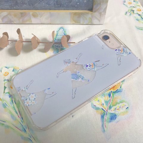 私のワンピース  グリッタースマホケース