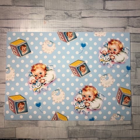 デザインペーパー♡レトロBaby★ A4サイズ  10枚セット  