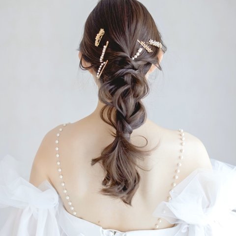  MA191  ヘアピン ウェディング　ブライダル　ゴールド　花嫁　ヘッドアクセサリー　結婚式飾り ヘッドドレス ヘッドアクセサリー ちょうちょ 結婚式　前撮り　花嫁　フォトウェディング