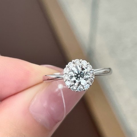 天然ダイヤモンドリング0.8ct　k18