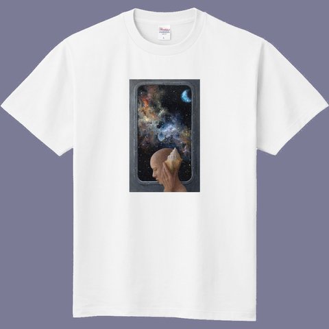 宇宙Tシャツ/ホワイト