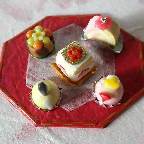 【3月】*ミニチュア*ひなまつりケーキ5種