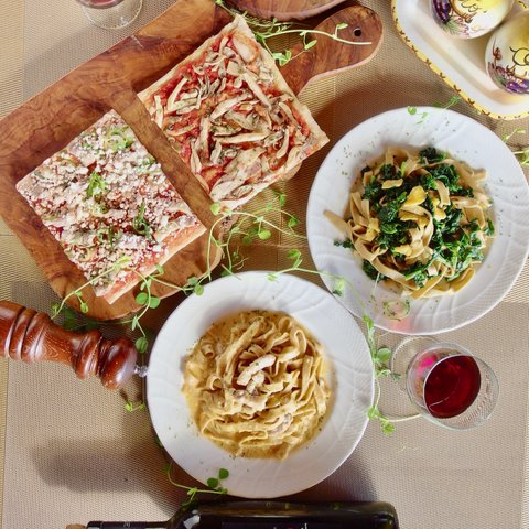 お祝い＆父の日ギフトにも❤️手作りスペシャルパスタ＆天然酵母ピザセット＜パスタ2食、ピザ2枚＞